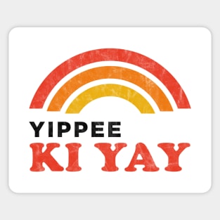 Bruce Willis Yippee Ki Yay Rainbow Sticker